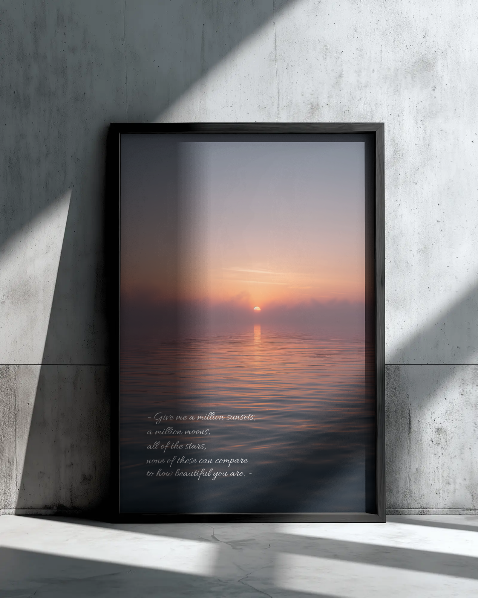 „A Million Sunsets" - „Visos žvaigždės, visi saulėlydžiai - tai tik fonas grožiui“