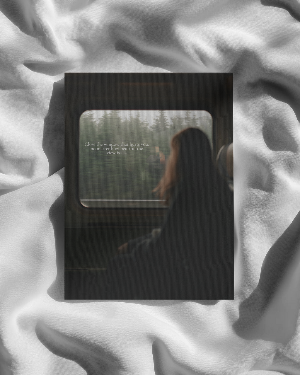 "You Never Left" - "Three words, but the whole story"