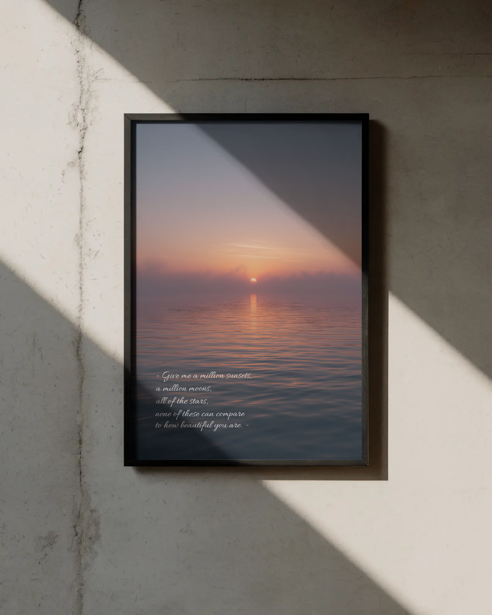 „A Million Sunsets" - „Visos žvaigždės, visi saulėlydžiai - tai tik fonas grožiui“